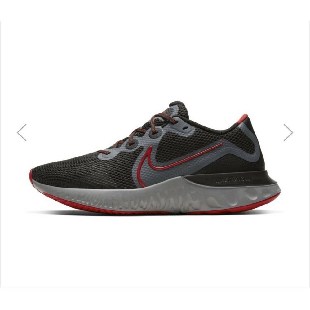 Nike Renew Run Running Shoes Grey Black Red USA Si